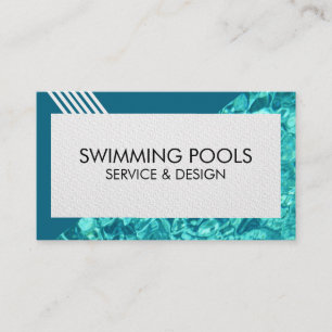 Swimming Pool Services Business Card