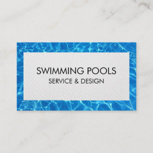 Swimming Pool Services Business Card