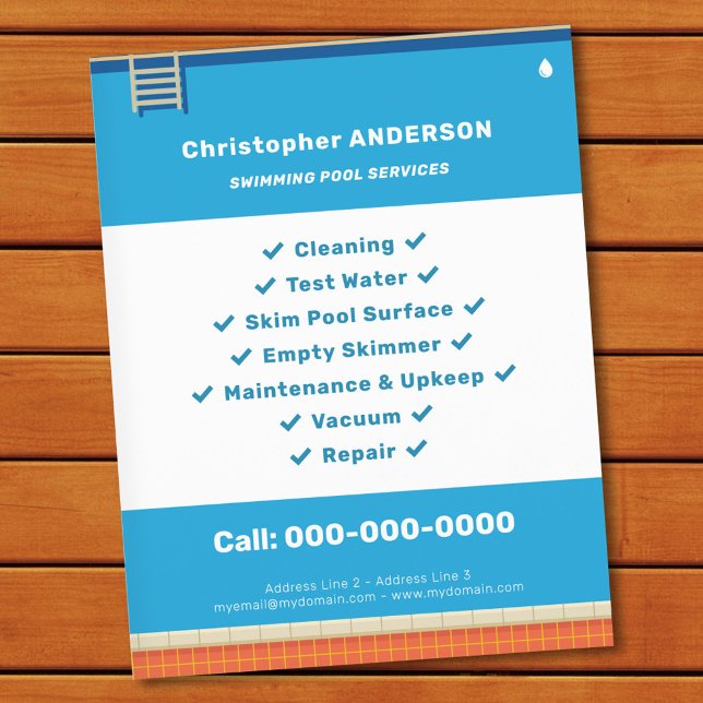 Swimming Pool Services Flyer (Swimming Pool Services Flyer)