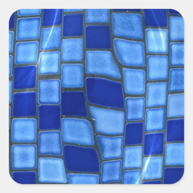 Swimming Pool Square Sticker (Front)
