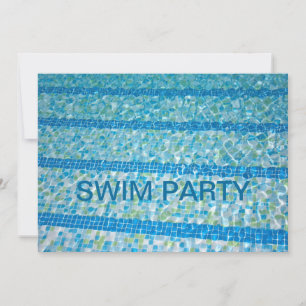 Swimming Pool Swim Party Invitation