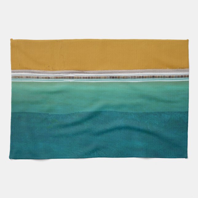 Swimming Pool Tea Towel (Horizontal)