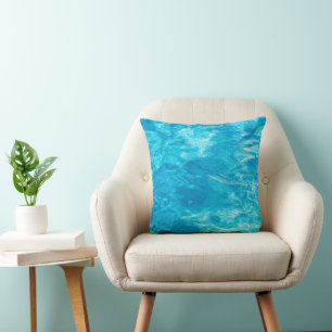 swimming pool water abstract cushion