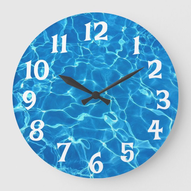 Swimming Pool Water Large Clock (Front)