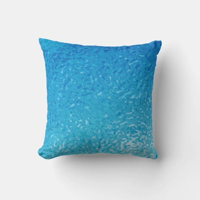 Swimming Pool Water Large Clock Cushion (Front)