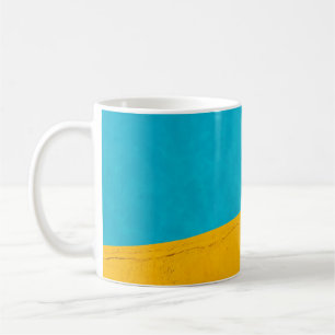 Swimming pool with stainless steel ladder coffee mug