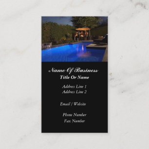 Swimming Pools Business Card