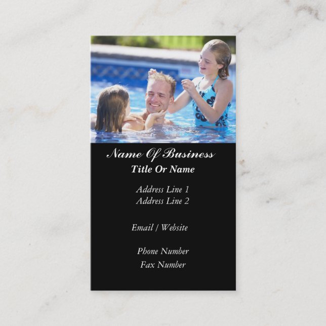 Swimming Pools Business Card (Front)