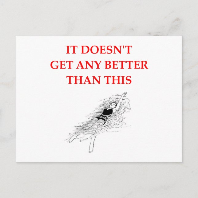 SWIMMING POSTCARD (Front)