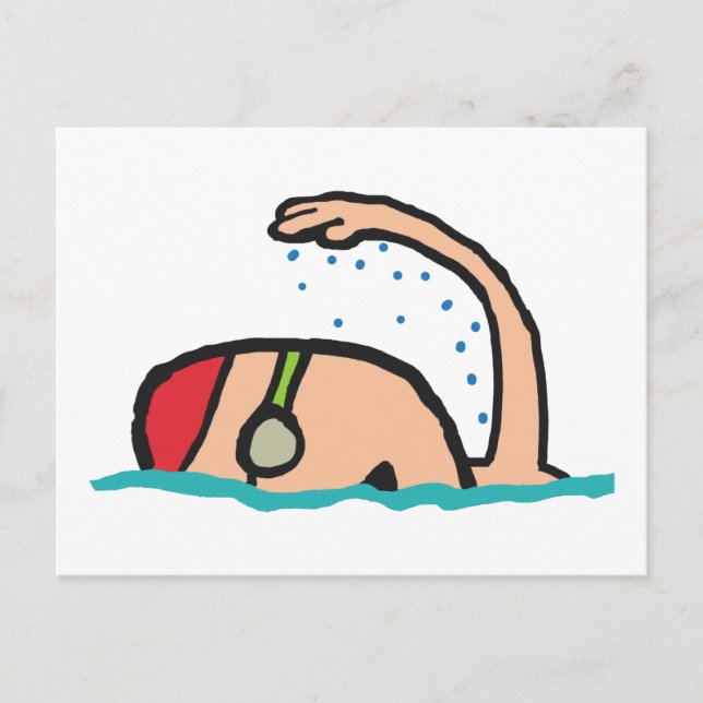 Swimming Postcard (Front)