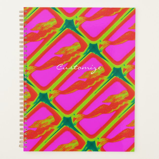 swimming red mermaid planner (Front)