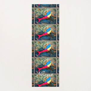 Swimming red-tailed mermaid red Thunder_Cove Yoga Mat