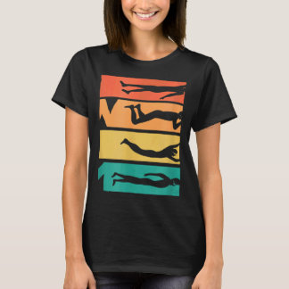Swimming Retro Vintage 70s 80s 90s Style Swimmer T-Shirt