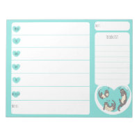 Swimming River Otter Weekly Planner Notepad