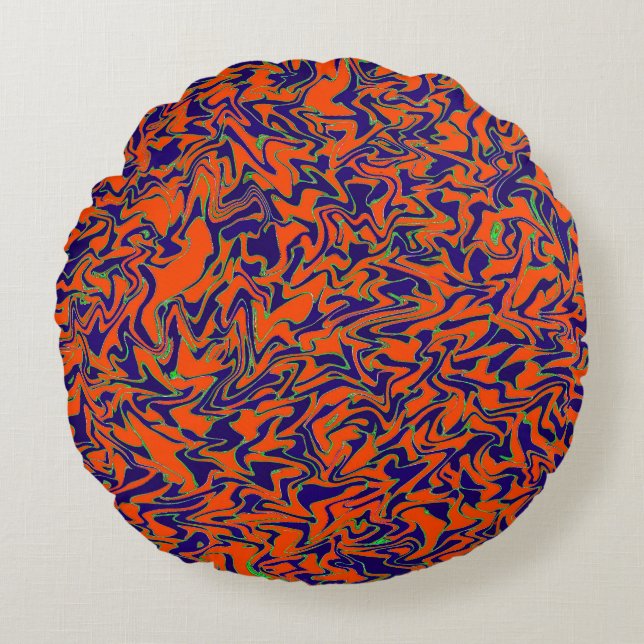 Swimming....... Round Cushion (Front)