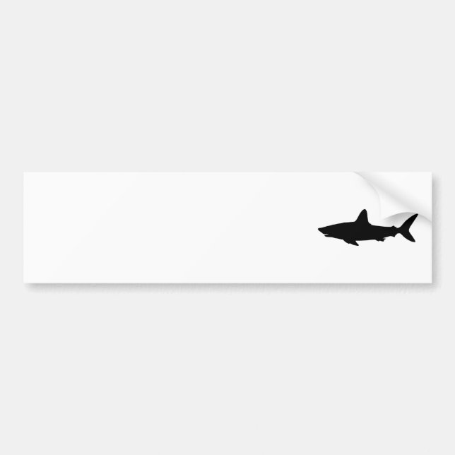 Swimming Shark Bumper Sticker (Front)