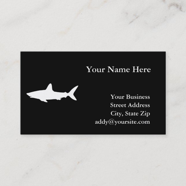 Swimming Shark Business Card (Front)