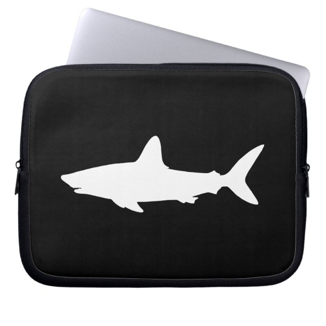 Swimming Shark Laptop Sleeve (Front)
