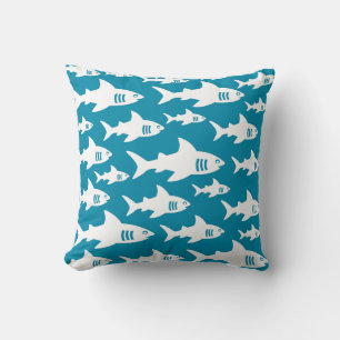 Swimming sharks  cushion