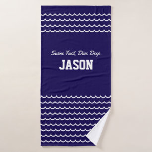 Swimming Sport Towel – Swim Fast, Dive Deep Swim