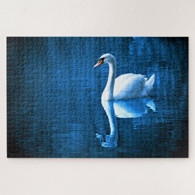 Swimming Swan Puzzle (Horizontal)