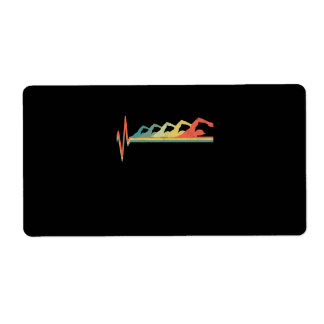 Swimming Swimmer Heartbeat  Gift Premium