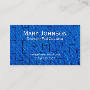 Swimming Teacher Swimming Instructor Swim Coach Business Card