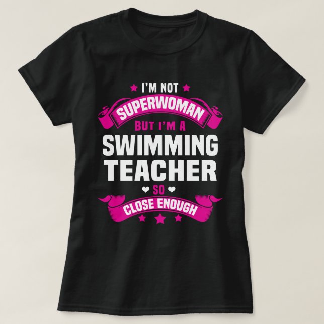 Swimming Teacher T-Shirt (Design Front)