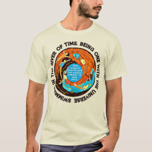 Swimming the River of Time Philosophical T-Shirt