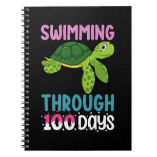 Swimming Through 100 Days Of School Turtle Notebook