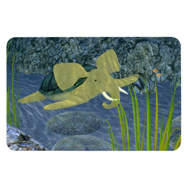 Swimming Turphant Magnet (Horizontal)
