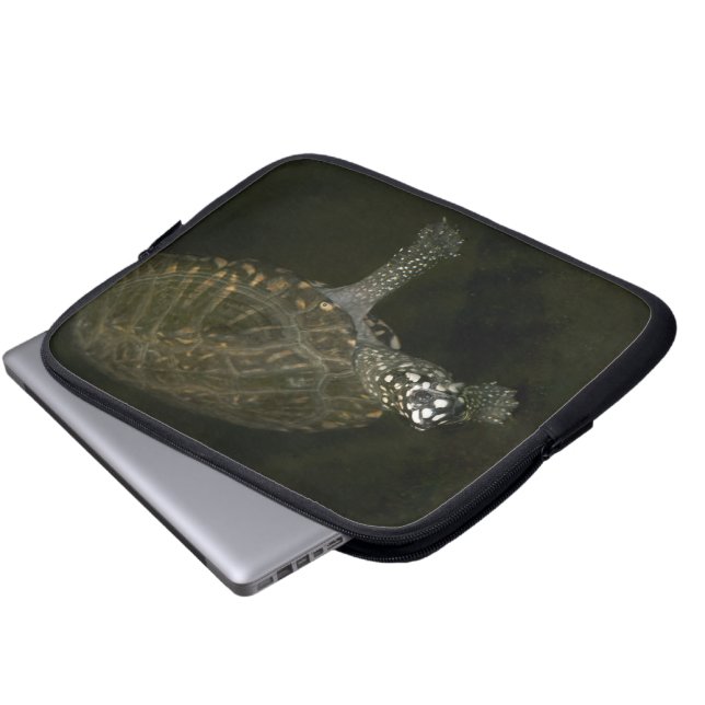 Swimming Turtle Laptop Sleeve (Front Bottom)