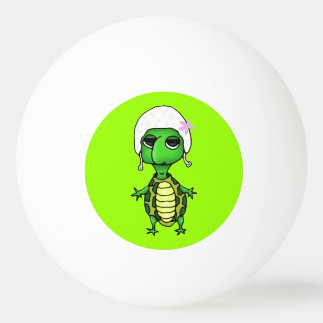 Swimming Turtle Ping Pong Ball (Front)