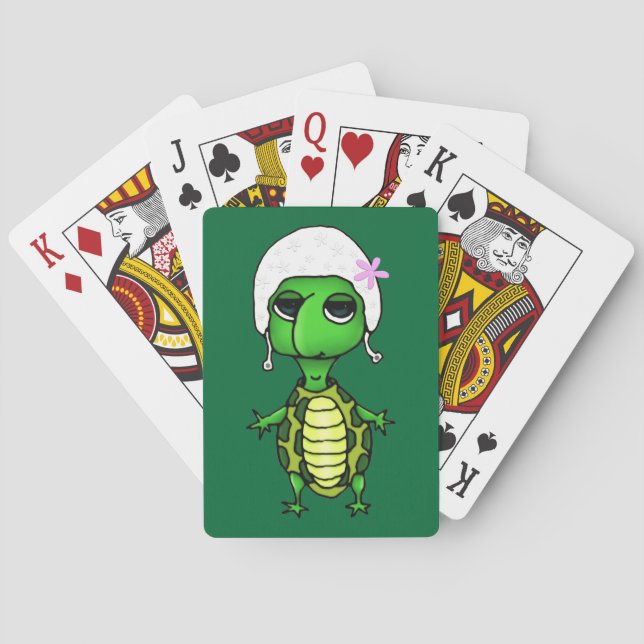 Swimming Turtle Playing Cards (Back)