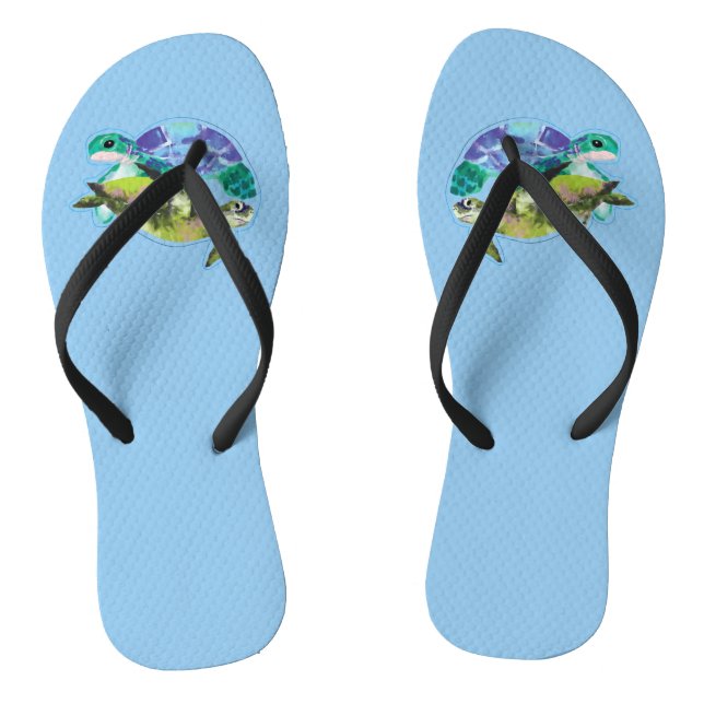 Swimming Turtles Jandals (Footbed)
