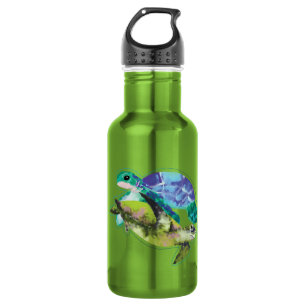 Swimming Turtles Summer Sea Life Ocean Life 532 Ml Water Bottle