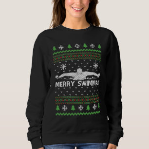Swimming Ugly Sweater Christmas