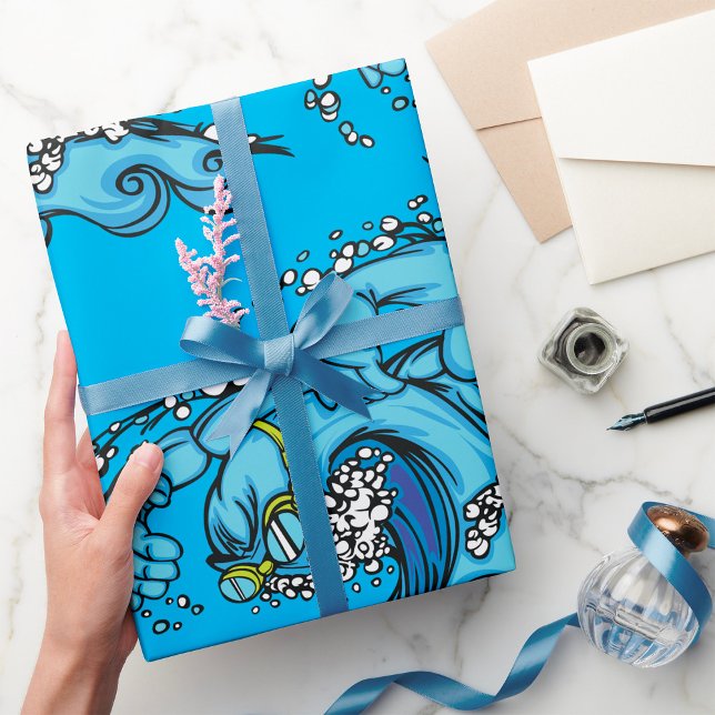 Swimming Wave Wrapping Paper (Creator Uploaded)