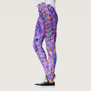 Swimming with Coral Abstract Leggings