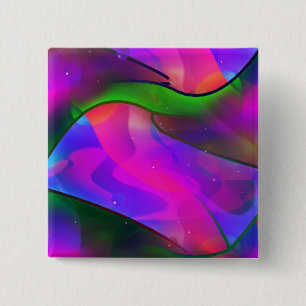 Swimming with Dolphins 15 Cm Square Badge