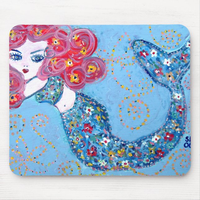 swimming with grace mouse pad (Front)
