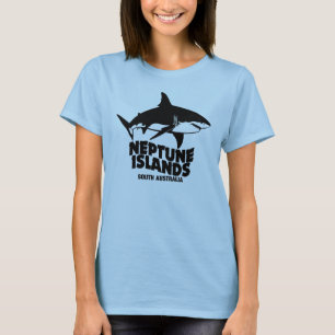Swimming With Great White Sharks Neptune Islands T-Shirt