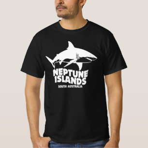 Swimming With Great White Sharks Neptune Islands T-Shirt
