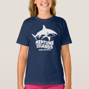 Swimming With Great White Sharks Neptune Islands T-Shirt