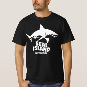 Swimming With Great White Sharks - Seal Island T-Shirt
