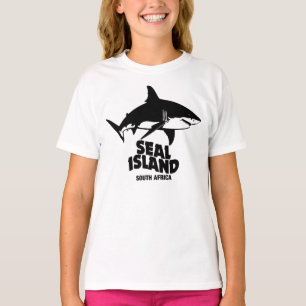 Swimming With Great White Sharks - Seal Island T-Shirt