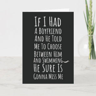 Swimming Women Cards Swimmer For Her Female Ladies