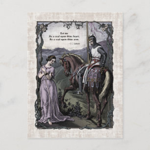 Swinburne "An Old Saying" Victorian Postcard