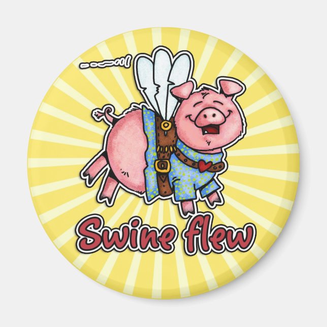swine flew magnet (Front)
