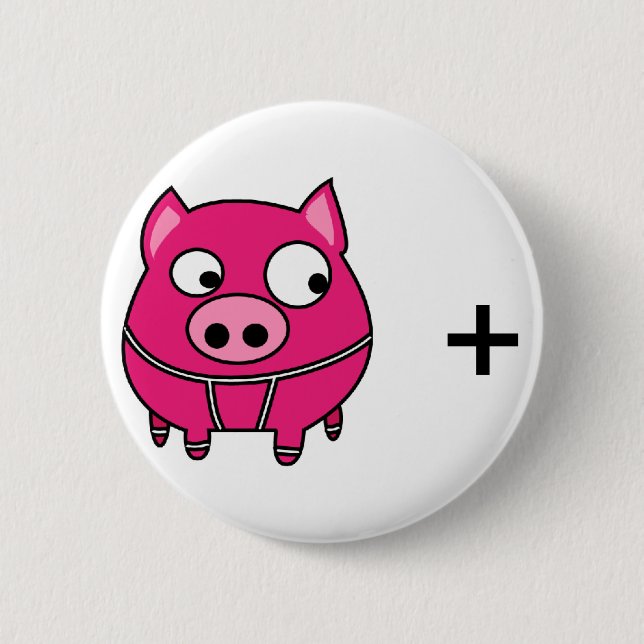SWINE flu 6 Cm Round Badge (Front)